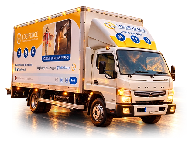 Logiforce branded delivery truck